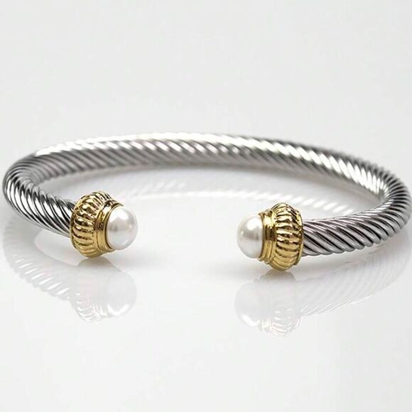 Textured silver bracelet #746 - Picture 1 of 4